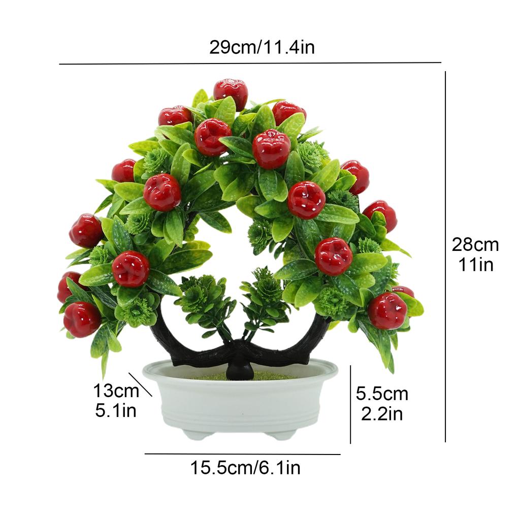 Simulation Fruit Fake Flowers Bonsai Artificial Fruit Decorative Potted Plants Home Indoor Desktop Ornaments