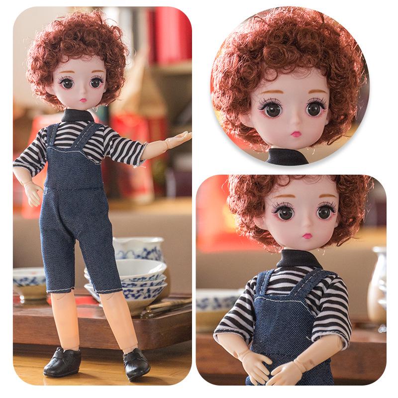 30cm Yitian Barbie Doll Set: BJD Doll with Music, Wedding Dress, and Outfit Changes