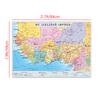 Southwest Africa Region Map Political Distribution In Russian Language Map Canvas Painting Wall Art Poster Home Decoration