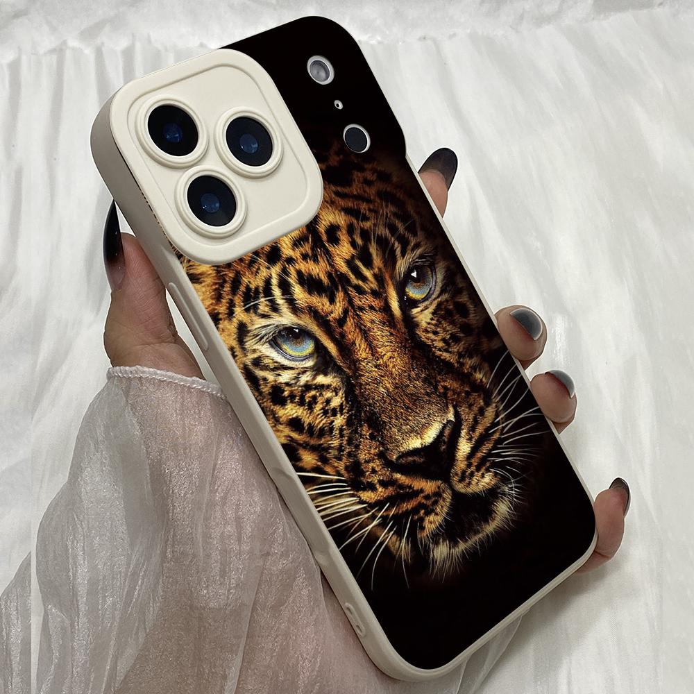 M325 Fashion Tiger Leopard Print Angel Eyes Soft Phone Cases for iPhone Samsung Galaxy Xiaomi Rdemi Huawei Honor Infinix Realme OPPO vivo All Model