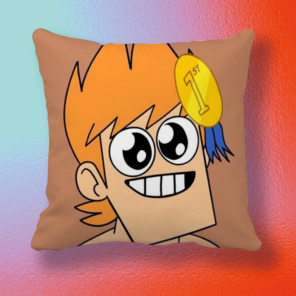 Anime Eddsworld Matt  Doublesided printed pillow cover Solid color minimalist pillowcase fits all bedroom styles