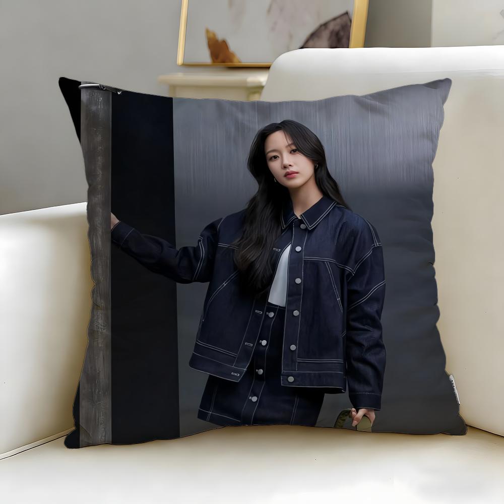

popular actress MUN KA YOUNG Cushion Cover Soft & Easy-Wash Pillow Case – Versatile for Couch, Bed, Travel and Office 30cmx30cm