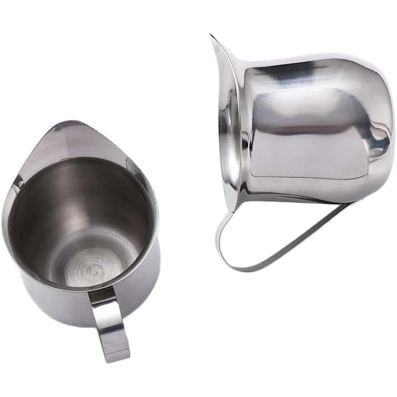 Pack of 4 Butter Melting Pots Milk Frothing Jugs Easy to Clean Milk Frothing Cup Frothing Art Jugs Coffee Pouring Jug