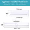 1/4/6pcs Drawer Dividers Organizers 8 Pack, Adjustable Kitchen Drawer Storage Clear Plastic Drawers Separators for Clothing