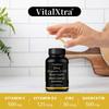 Zinc Quercetin 500 mg, containing Vitamin C, D3 and bromelain, 120 capsules, vegan formula.