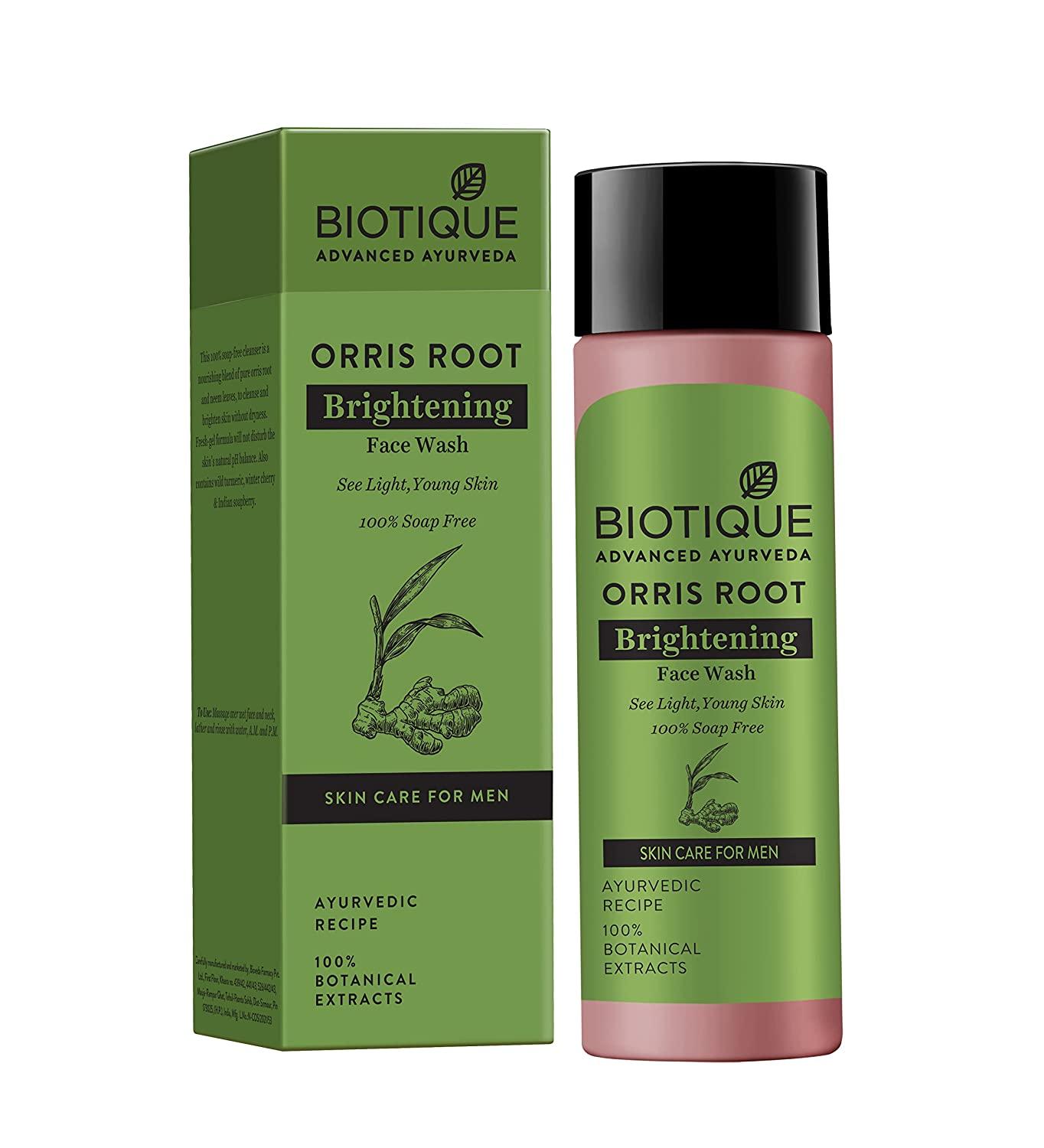 

Biotique Bio Orris Root Осветляющий гель для лица для мужчин (120мл)