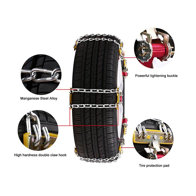 2 Pcs VanRolldex Snow Tire Chain Car Anti-Skid Chain Tire Traction Chain Winter Driving Security Chains,Traction Mud Chains for Car SUV Truck 2 Pcs VanRolldex Snow Tire Chain Car Anti-Skid Chain Tire Traction Chain Winter Driving Security Chains,Traction Mud Chains for Car SUV Truck