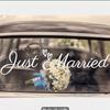 English Wedding Stickers Self-adhesive Removable Vinyl Car Stickers Flower Direct Sales