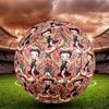 Betty Boop Print Size 5 Soccer Ball, Standard Match Football for Sports Game and Team Practice, Ideal Gift for Soccer Fans