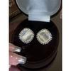 925 Silver Needle Rhinestone Opal Stone Ear Studs Retro Temperament Entry Lux Fancy Earrings for Women 2025 New Earrings