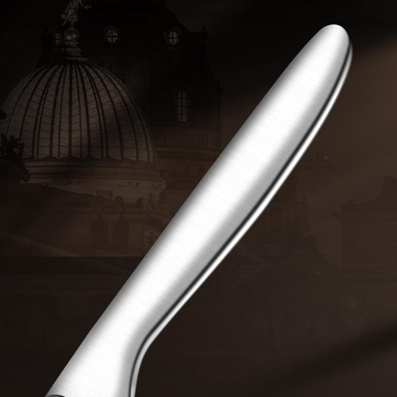 Stainless Steel Serrated Steak Knife Steak Knife Household Knife Cutting Steak Special Knife and Fork Set Western Tableware