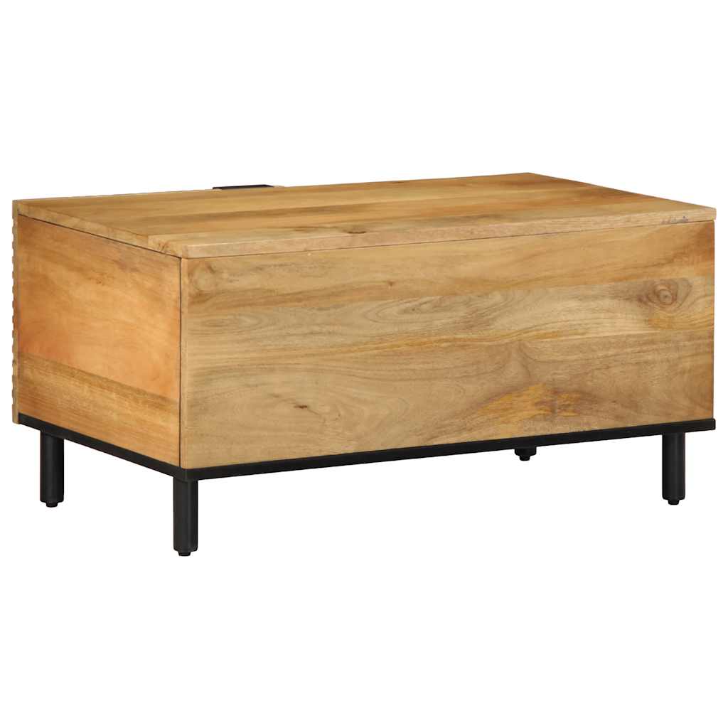 Coffee Table Brown 80 x 50 x 40 cm Solid Mango Wood