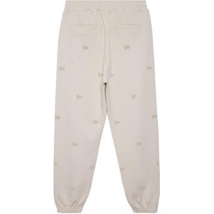 New Era FW24 Flag Encounter All Over Print Logo Pattern Embroidered Cuffed Drawstring Knit Joggers Unisex Joggers Off-White 14385163