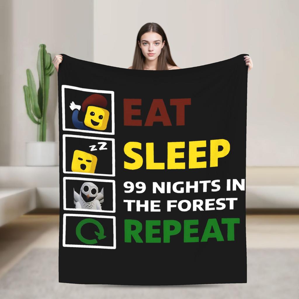 99 Nights in The Forest  Blankets Quality Warm Soft  Throw Blanket Winter Decorative Bedroom Graphic Bedspread