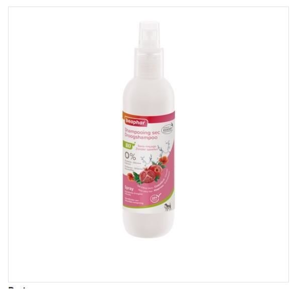 Shampooing Sec - BEAPHAR - Bio - Chien Et Chat - Aloe Vera - Écocert - Sans Rinçage