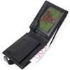 Horizontal Wallet for Men Made of Genuine Grained Leather BOND-WALLET 22059 Black