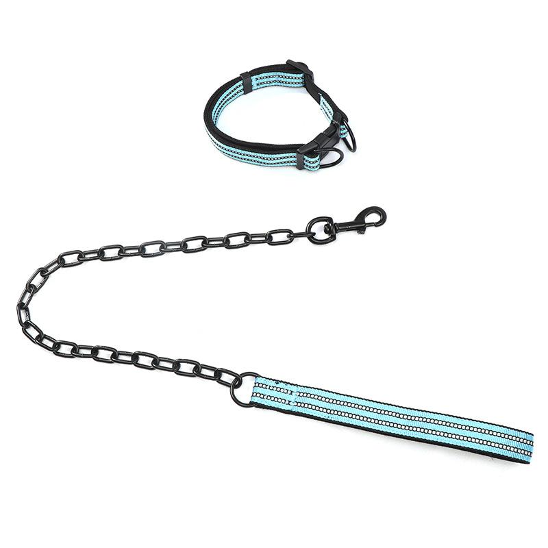 Pet Products Dog Leash Collar Set Outdoor Anti-metal Chain Dog Leash Walking Dog Leash Durable