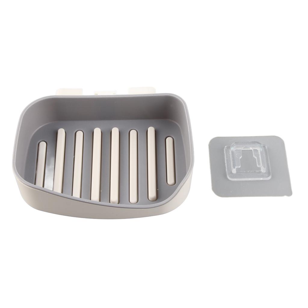 Bathroom Soap Dish Wall Mounted Plastic Soap Storage Plate Tray Organization Bathroom Accessories