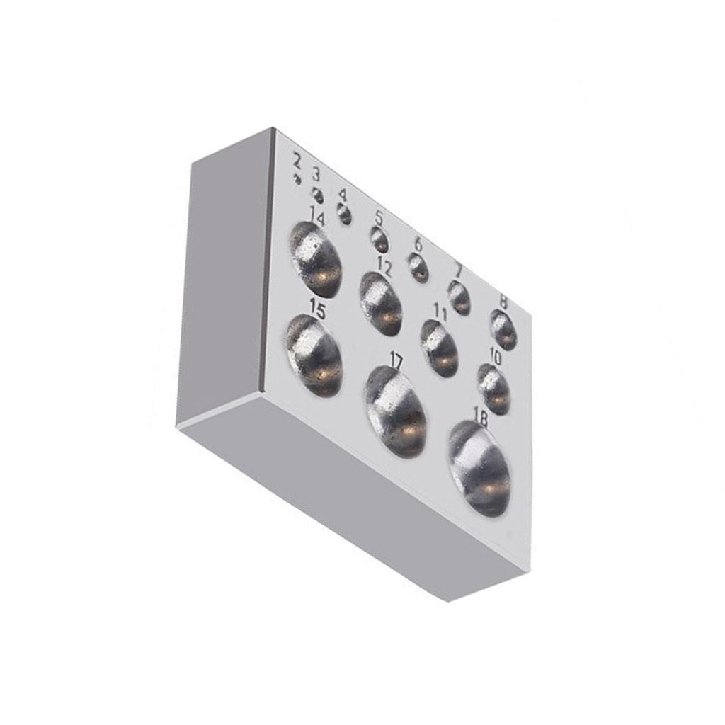 Steel Dapping Block Square Jewelry Making Tool Steel Texture Jewelry Stamping Plate Metalworking Block for Jewelry