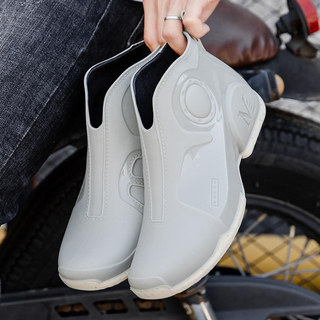 Stivali da Pioggia, Scarpe da Uomo, Stivali da Pioggia, Impermeabili, Antiscivolo, Resistenti all'Usura, Outdoor, Specifici per Giorni di Pioggia, Pesca, Scarpe da Acqua da Lavoro