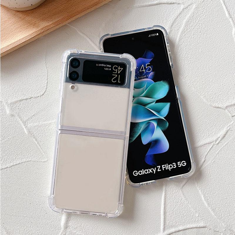 

Милый Кот из Кофейни Пейзаж Расписной Чехол для Samsung Galaxy Z Flip 5 4 6 Ударопрочная Крышка для Zflip 4 3 Пейзаж Прозрачный Корпус Samsung ZFlip 4