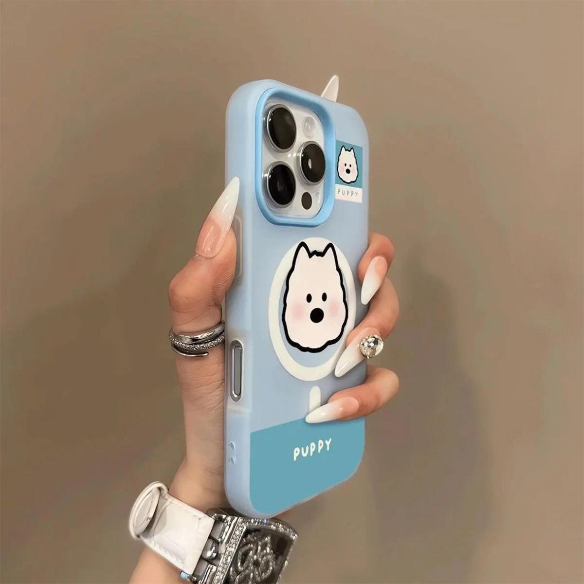 

For Apple Mobile Phone Protective Case Half Pack Jelly Two-in-one Magnetic Phone Case Wave for Apple 11 Mobile Phone Case Summer For iPhone 17PROMAX