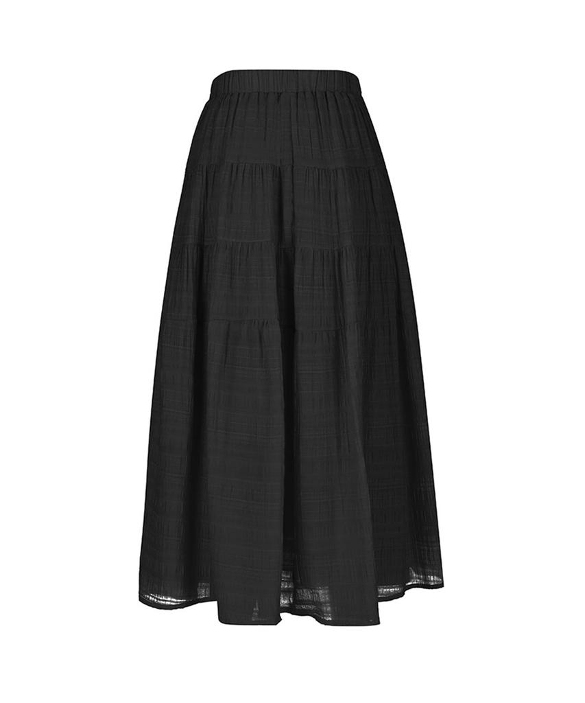 SOUP Tiered Flare Long Skirt (Sb3Srf1)