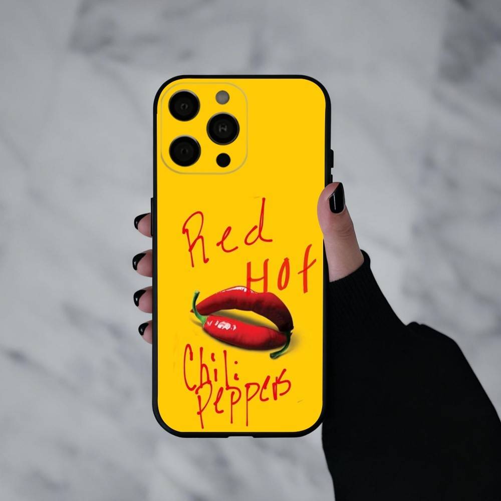 

U-Unforgettable Red Hot Chili P-Peppers Bnd Phone Case For iPhone 17pro, 16,15,14,13,12,11 X XR Plus,Others Soft Black Cover iPhone15