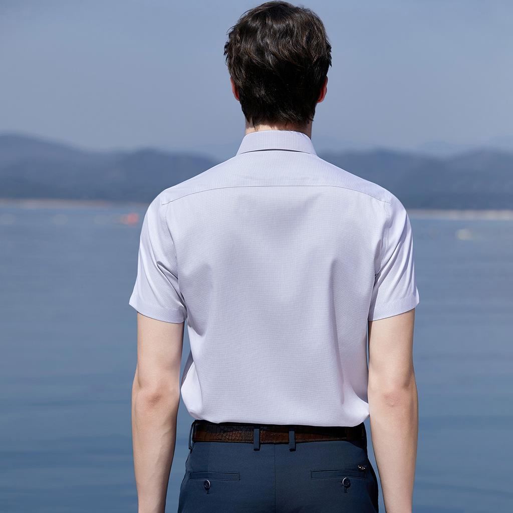DP Ready To Wear Ironless Men's Shirt Summer Simple, Cool, Soft, Skin Friendly Collar Top