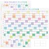 24" X 36" Exellewis 2026 Wall Calendar, Folded Large Paper Yearly Planner 12 Months, January To December 2026, 2-Sided Reversible Horizontal/Vertical