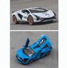 1:32 Scale Lambo Sian Model Car, Zinc Alloy Pull Back Toy Car with Sound and Light for Kids Boys Girl, Vehicle Collection Replica Scale Car Models