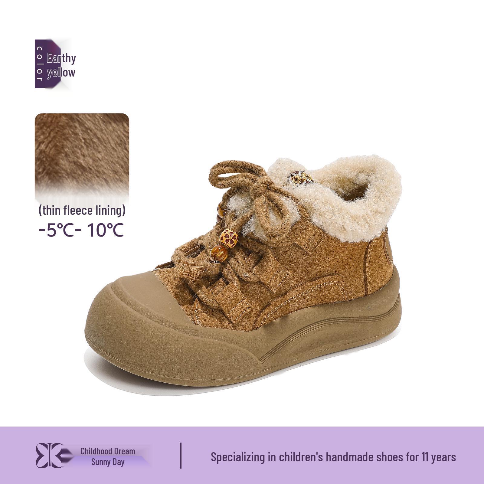 

Зимові снігоступи для дівчат з флісовою підкладкою, теплі та стильні, видання 2025 року Batch Size 26-30, Min. 5 Pairs