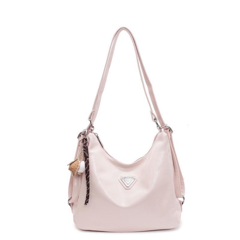 

Женская сумка-тоут, новый повседневный рюкзак, модная универсальная сумка на плечо большой вместимости no pendant розовый