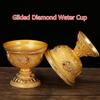 Tibetan Buddhist Water Offering Bowls Hand Carved Tibetan Buddhist Offering Bowl Gilded Water Cup Copper Yoga Meditation