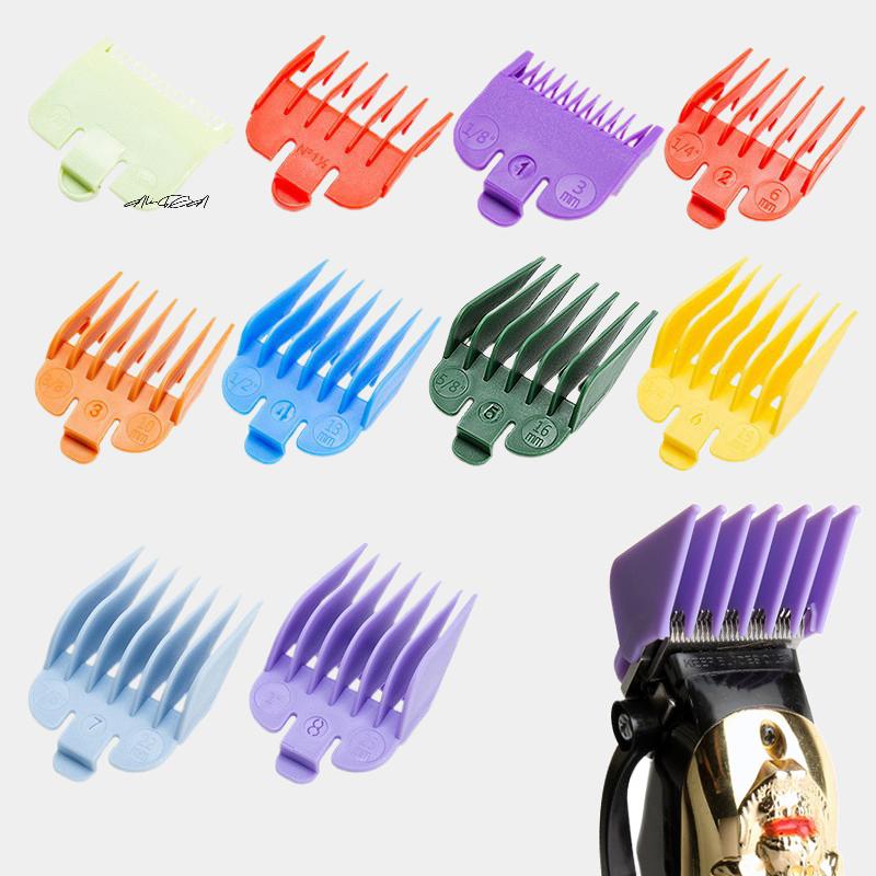 Universal Men Hair Clipper Limit Comb Set 2/3/4/8/10Pcs Salon Barber Cutting Guide Replacement Attachments Hair Trimmer Styling
