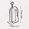 Colorful Transparent Protector Case Organizer Box For 17Cm Plush Dolls Outdoor Display Bag With Keychain Doll Accessories