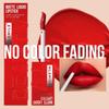 Matte Ink Liquid Lipstick Non-Stick Cup Long Lasting Velvet Nude Lip Gloss Waterproof Lip Tint Waterproof Makeup, 1 Piece