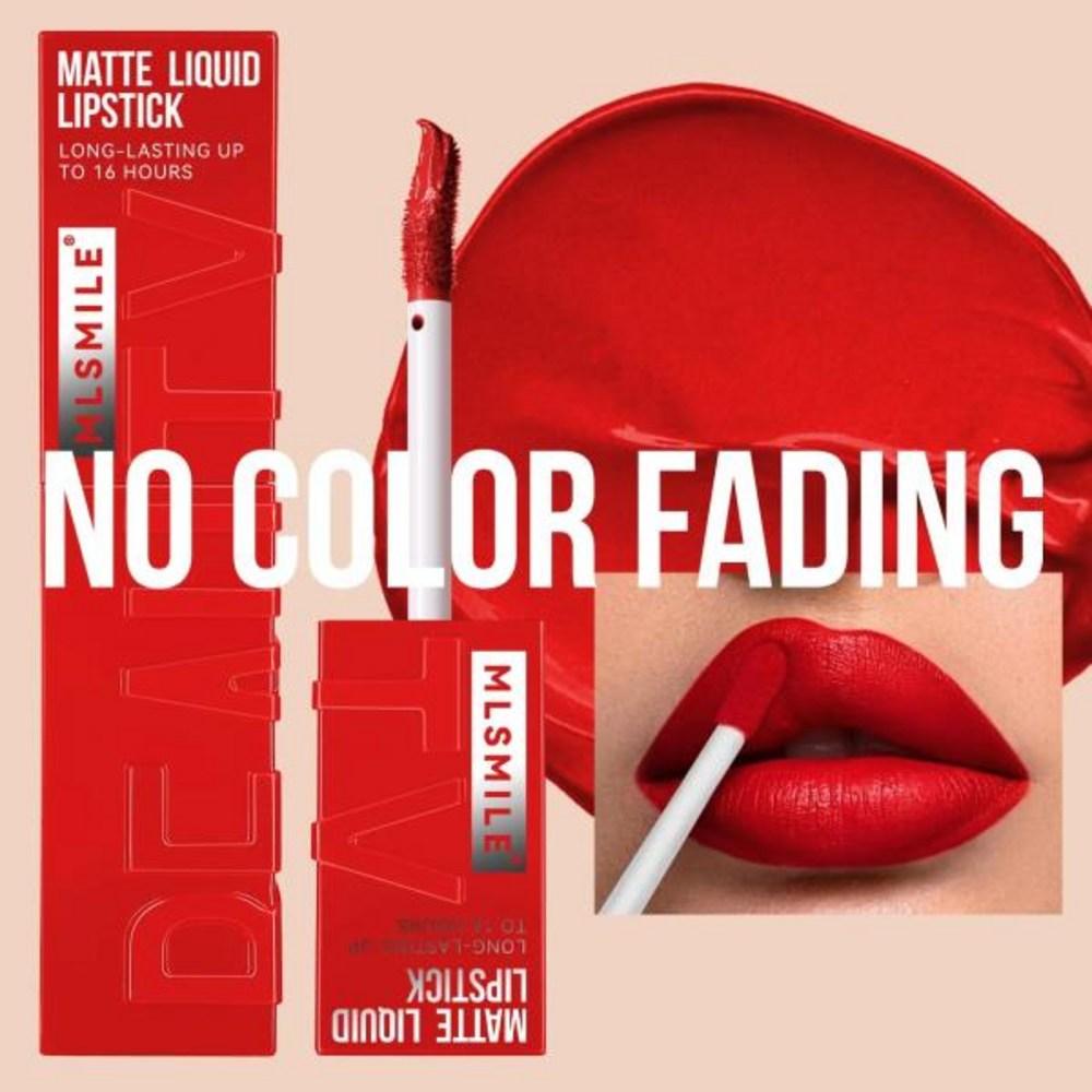 Matte Ink Liquid Lipstick Non-Stick Cup Long Lasting Velvet Nude Lip Gloss Waterproof Lip Tint Waterproof Makeup, 1 Piece