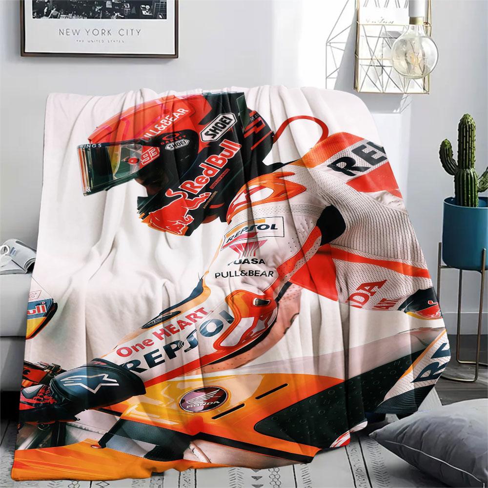 Marquez Printed Flannel Blanket, soft throw for bedroom sofa, washable, Christmas present, great gift.