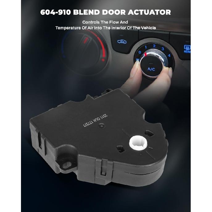 LUJUNTEC A/C HAVC Heater Blend Door Actuator with Recirculation Control | Direct Fit for 2010-2012 Ford Fusion, 2011-2012 Lincoln MKZ & 2010-2011