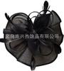 Actuación artística Tocado de malla nupcial Flor de plumas para el pelo Accesorio para el cabello Sombrero de copa de hilo Eugen Diadema Pasador modelado