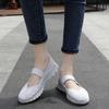 Summer Mary Janes Women Sandals Beach Lazy Shoes White Blue Casual Weave Soft Slip On Walking Color Sandals Large Size