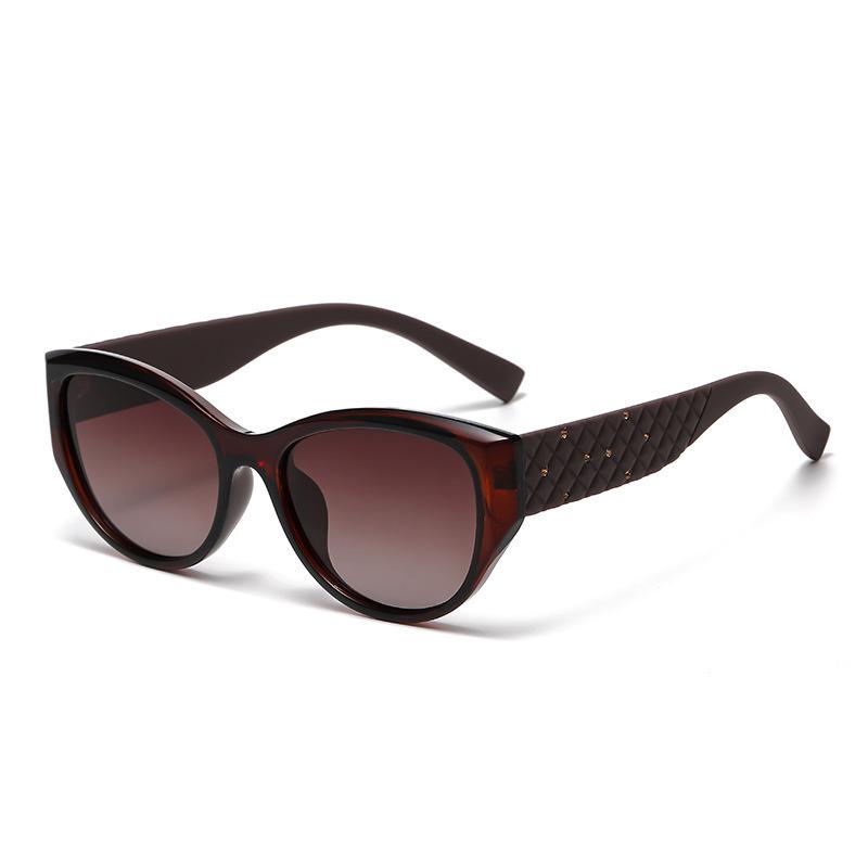 Women's Trendy Rhinestone Sunglasses with Elastic Temples and UV Protection - European & American Style for Kuaishou