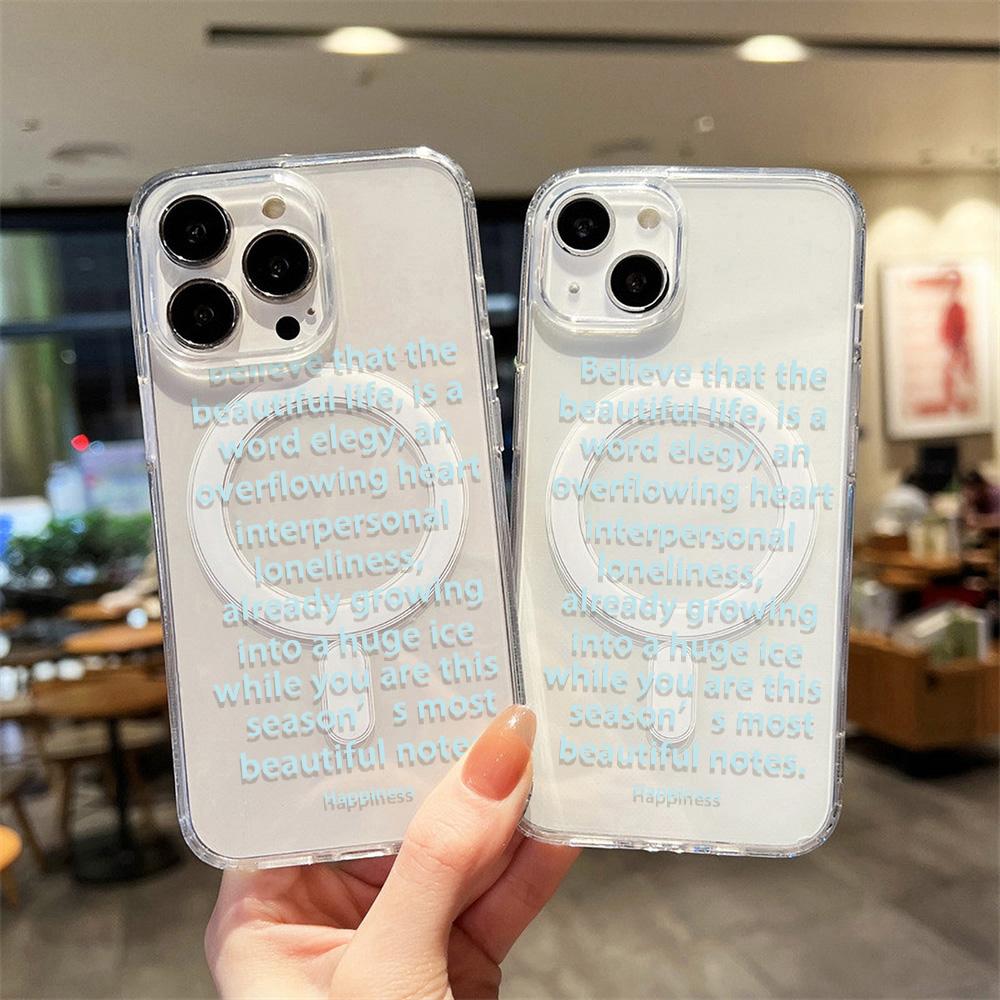 Magnetic Phone Case for iPhone 12 14 16 17 Pro 17 16 15 14 13 12 Pro Max  12 13 14 15  16 High Quality Shockproof Shell Full Protection Cute Style