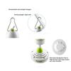 Silent 5 Leaves Ceiling Canopy fan with 1.8m switch Hanging Fan for Camping Bed Dormitory Tent 220V