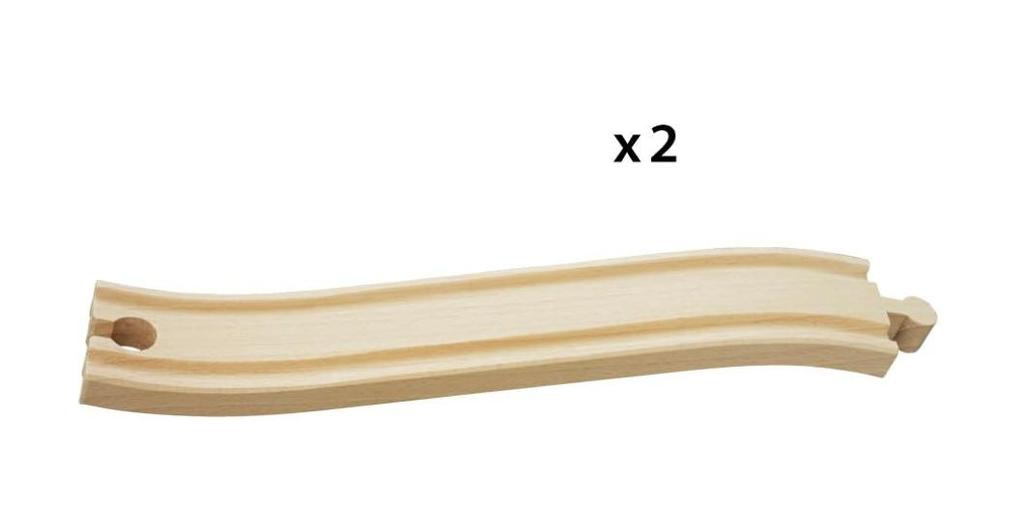 BRIO 216mm Schienenstück mit Steigung (33332) für Kinder ab 3 Jahren [Spielzeug, Holzspielzeug, Schienenset, Geschenk für GeburtstagWeihnachten]
