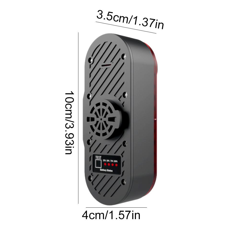 Bicycle Tail Light Camera Recorder 1080P HD DV Camera Taillight 3400mAh Battery Continuous Recording 6H for Road Urban Cyclists