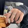 Xiaomi 925 Sterling Silver LOVE Heart Rings for Women Couples New Fashion Vintage Punk Hollow Geometric Party Jewelry Gifts