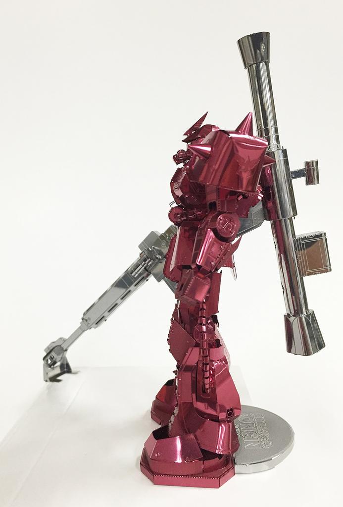Tenyo Metallic Nano Puzzle Mobile Suit Gundam Zaku II Stainless Steel Material No Adhesive Required Thick Laser Processing Craft Project 3D Model