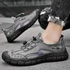 Sneakers Men's 2025 Summer New Breathable Hollow Mesh Shoes Men's One-pedal Soft-soled Bag Head Non-slip Travel Shoes